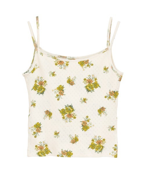 CLANE(クラネ)の「MANY WAY FLOWER CAMI TOPS(キャミソール・レディース・レッド/イエロー・2/1)」の10枚目の写真