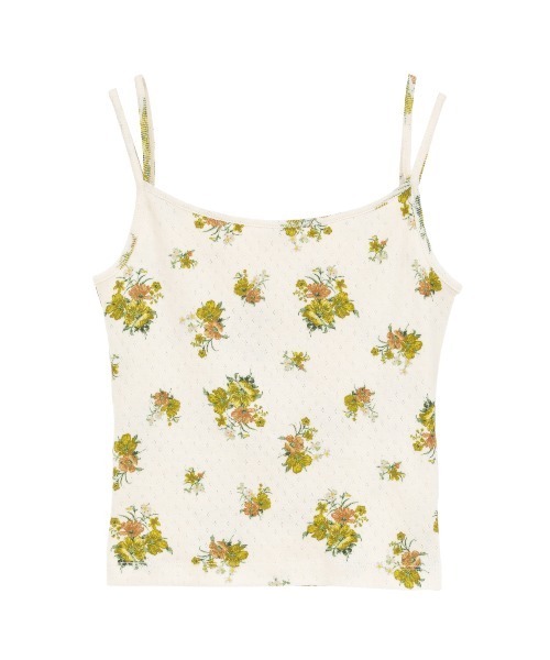 CLANE(クラネ)の「MANY WAY FLOWER CAMI TOPS(キャミソール・レディース・レッド/イエロー・2/1)」の9枚目の写真