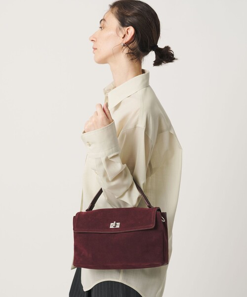 BEAUTY&YOUTH UNITED ARROWS(ビューティーアンドユースユナイテッドアローズ)の「ヒネリ ワンハンドル 2WAY ショルダーバッグ(ショルダーバッグ・レディース・ワインレッド/ブラック/ダークブラウン・FREE)」の14枚目の写真