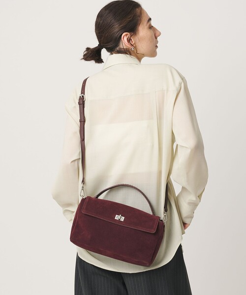 BEAUTY&YOUTH UNITED ARROWS(ビューティーアンドユースユナイテッドアローズ)の「ヒネリ ワンハンドル 2WAY ショルダーバッグ(ショルダーバッグ・レディース・ワインレッド/ブラック/ダークブラウン・FREE)」の15枚目の写真
