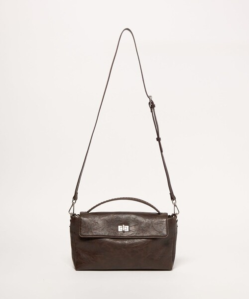 BEAUTY&YOUTH UNITED ARROWS(ビューティーアンドユースユナイテッドアローズ)の「ヒネリ ワンハンドル 2WAY ショルダーバッグ(ショルダーバッグ・レディース・ワインレッド/ブラック/ダークブラウン・FREE)」の18枚目の写真