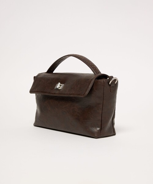 BEAUTY&YOUTH UNITED ARROWS(ビューティーアンドユースユナイテッドアローズ)の「ヒネリ ワンハンドル 2WAY ショルダーバッグ(ショルダーバッグ・レディース・ワインレッド/ブラック/ダークブラウン・FREE)」の21枚目の写真