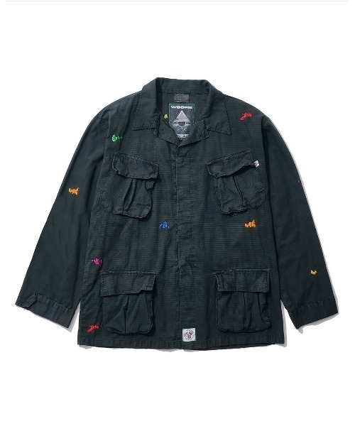 fridge(フリッジ)の「【Woofie】ウーフィー House Made Army Jacket(ミリタリージャケット・メンズ・グリーン系その他/ブラック系その他・MEDIUM/LARGE)」の2枚目の写真