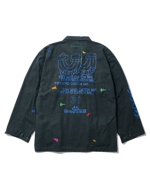 fridge(フリッジ)の「【Woofie】ウーフィー House Made Army Jacket(ミリタリージャケット・メンズ・グリーン系その他/ブラック系その他・MEDIUM/LARGE)」の3枚目の写真