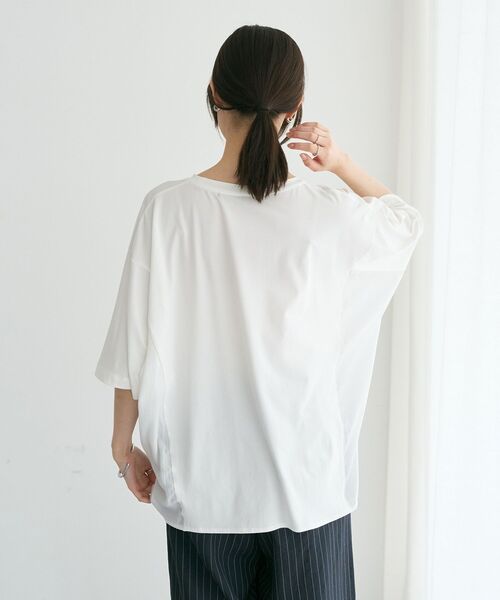 YECCA VECCA(イェッカヴェッカ)の「裾ドロストデザインロゴTee(Tシャツ/カットソー・レディース・ブラック/オフホワイト・FREE)」の6枚目の写真