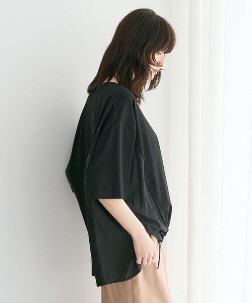 YECCA VECCA(イェッカヴェッカ)の「裾ドロストデザインロゴTee(Tシャツ/カットソー・レディース・ブラック/オフホワイト・FREE)」の14枚目の写真