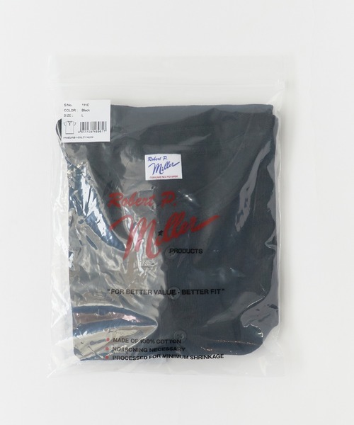 MILLER（ミラー）の「R.P.miller/ミラー ヘンリー半袖Tシャツ（Tシャツ/カットソー・メンズ・ホワイト/ブラック/グレー・L/LL/M）」の11枚目の写真