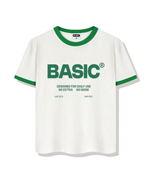 BASIC LABEL（ベーシックラベル）の「NoExtras Ringer Loose Fit Short-Sleeved T-Shirt 4 Color [BLSE_4002]（Tシャツ/カットソー）」