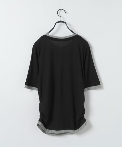 JEANASIS(ジーナシス)の「3カラーレイヤードヘンリー2P SS/1023352(Tシャツ/カットソー・レディース・ブラック系その他/ピンク系その他/ブルー系その他/ネイビー系・FREE)」の17枚目の写真