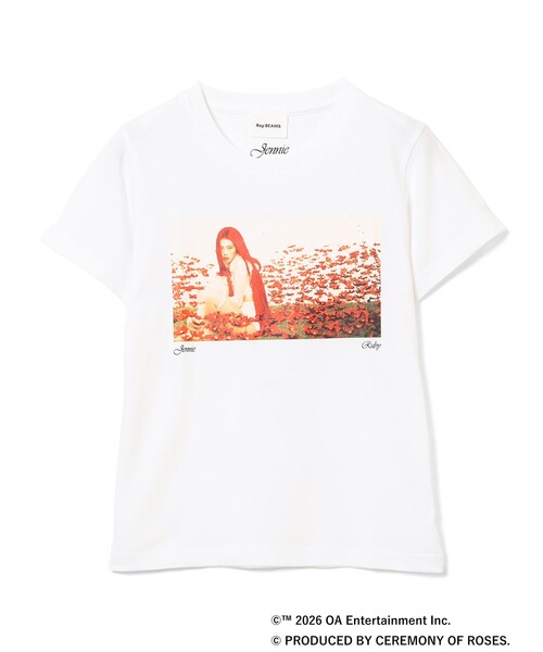 Ray BEAMS(レイビームス)の「JENNIE / Compact T-shirt(Tシャツ/カットソー・レディース・ホワイト/ホワイト系その他2・ONE SIZE)」の2枚目の写真