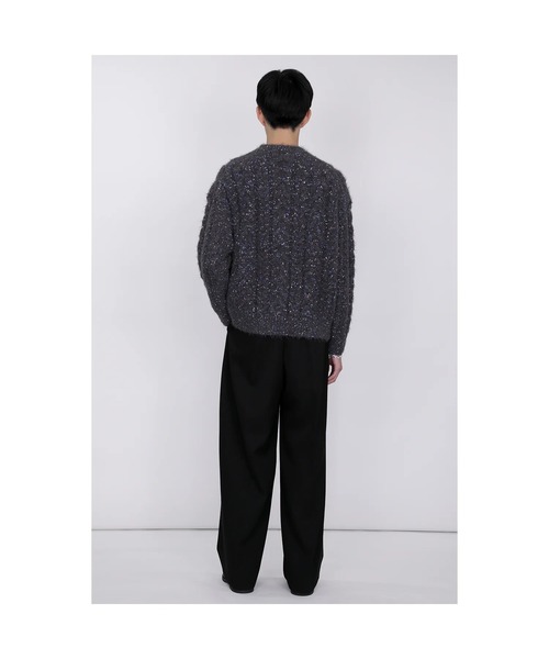 th products(ティーエイチプロダクト)の「【th products】Color Nep Mole Knit Pullover(ニット/セーター・メンズ・グレー/ブラック・2/1)」の11枚目の写真