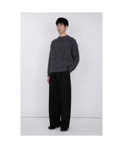 th products(ティーエイチプロダクト)の「【th products】Color Nep Mole Knit Pullover(ニット/セーター・メンズ・グレー/ブラック・2/1)」の12枚目の写真