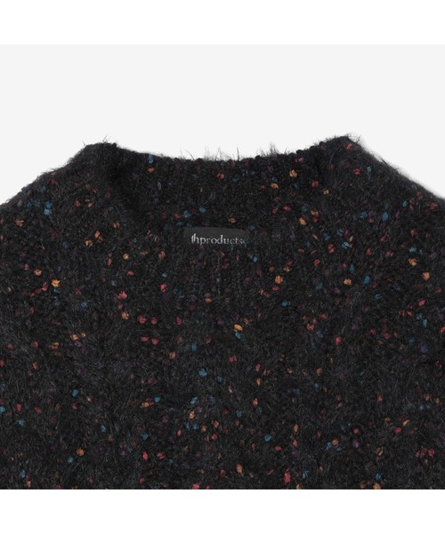 th products(ティーエイチプロダクト)の「【th products】Color Nep Mole Knit Pullover(ニット/セーター・メンズ・グレー/ブラック・2/1)」の8枚目の写真