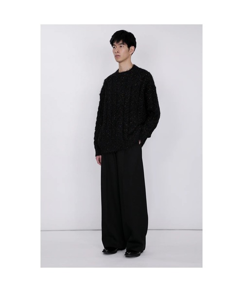 th products(ティーエイチプロダクト)の「【th products】Color Nep Mole Knit Pullover(ニット/セーター・メンズ・グレー/ブラック・2/1)」の4枚目の写真