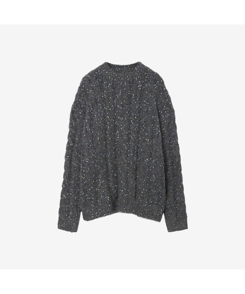 th products(ティーエイチプロダクト)の「【th products】Color Nep Mole Knit Pullover(ニット/セーター・メンズ・グレー/ブラック・2/1)」の17枚目の写真