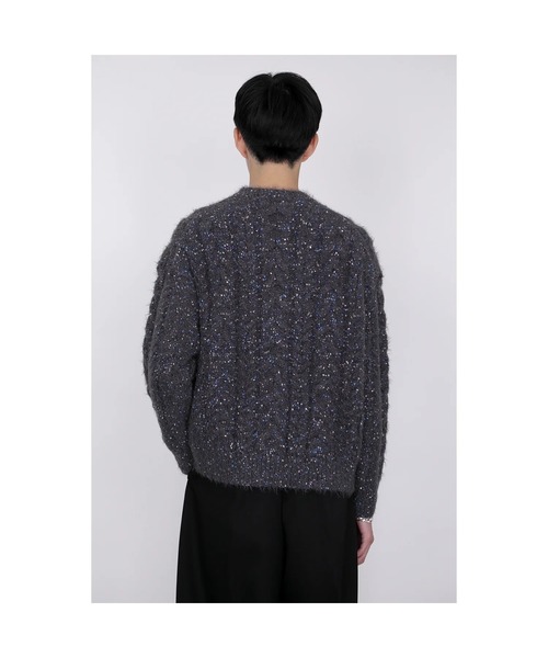 th products(ティーエイチプロダクト)の「【th products】Color Nep Mole Knit Pullover(ニット/セーター・メンズ・グレー/ブラック・2/1)」の13枚目の写真