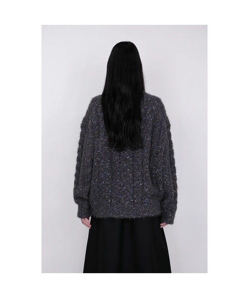 th products(ティーエイチプロダクト)の「【th products】Color Nep Mole Knit Pullover(ニット/セーター・メンズ・グレー/ブラック・2/1)」の16枚目の写真