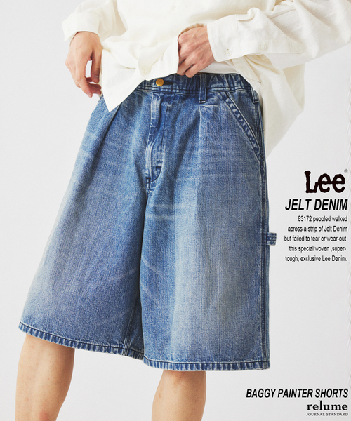 Lee（リー）の「Lee / リー 別注 バギー ペインター デニムショーツ（その他パンツ・メンズ・ブラック/ブルー系その他・LARGE/MEDIUM）」の2枚目の写真