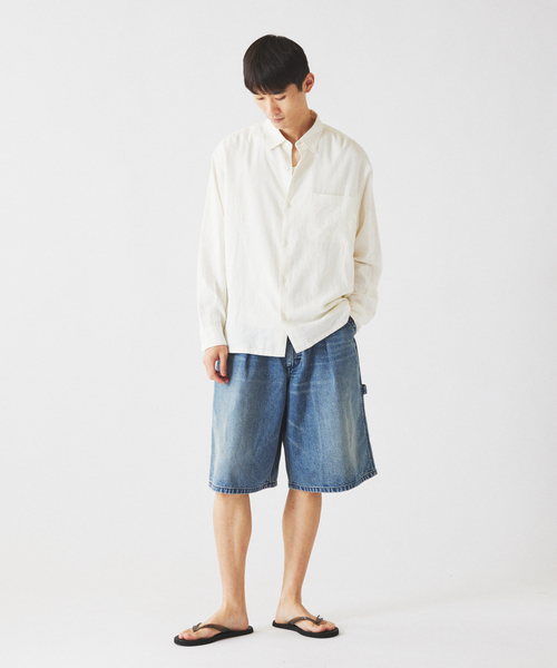 Lee（リー）の「Lee / リー 別注 バギー ペインター デニムショーツ（その他パンツ・メンズ・ブラック/ブルー系その他・LARGE/MEDIUM）」の5枚目の写真