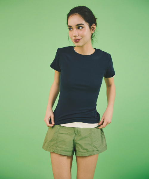 A.R.U（エイアールユー）の「COTTON WASHING LOW PANTS（その他パンツ・レディース・ネイビー/カーキ/Beige・SMALL/MEDIUM）」の5枚目の写真
