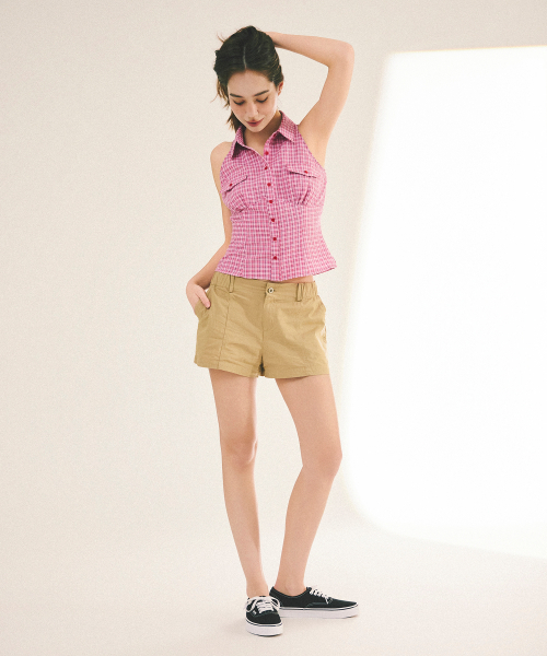 A.R.U（エイアールユー）の「COTTON WASHING LOW PANTS（その他パンツ・レディース・ネイビー/カーキ/Beige・SMALL/MEDIUM）」の8枚目の写真
