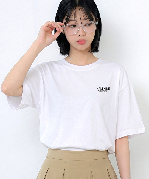 HALFNINE(ハーフナイン)の「ハーフライティング 半袖Tシャツ I05BRD_HBX11337(Tシャツ/カットソー・メンズ・ホワイト/ブラック・LARGE/MEDIUM/X-LARGE/SMALL)」の8枚目の写真
