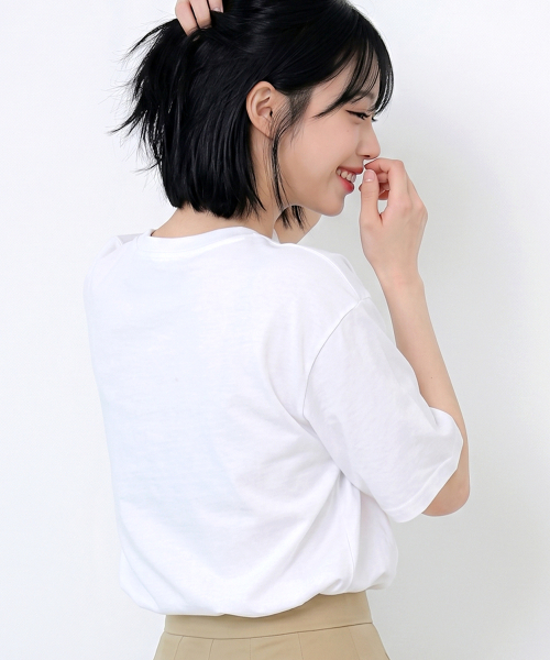 HALFNINE(ハーフナイン)の「ハーフライティング 半袖Tシャツ I05BRD_HBX11337(Tシャツ/カットソー・メンズ・ホワイト/ブラック・LARGE/MEDIUM/X-LARGE/SMALL)」の9枚目の写真
