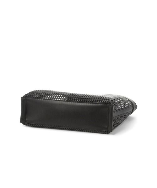 Elura(エルーラ)の「【cache cache(カシュカシュ)】横長メッシュトート/689402(トートバッグ・レディース・ブラウン系その他2/ブラック/オフホワイト・FREE)」の6枚目の写真