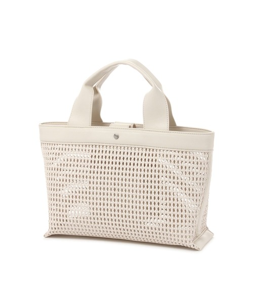 Elura(エルーラ)の「【cache cache(カシュカシュ)】横長メッシュトート/689402(トートバッグ・レディース・ブラウン系その他2/ブラック/オフホワイト・FREE)」の21枚目の写真
