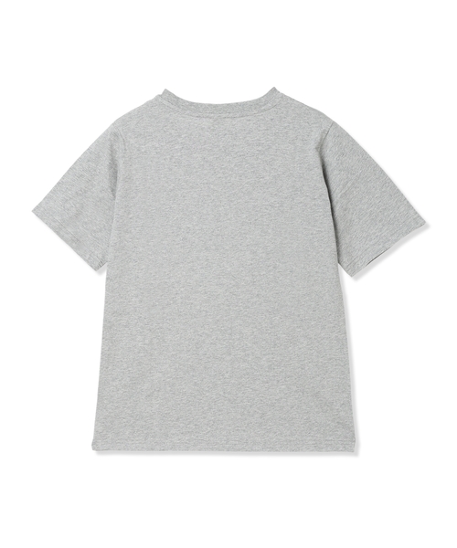 CROSSPLUS ONLINE(クロスプラスオンライン)の「おかべてつろう「明日はきっといい日」ポケットTシャツ(Tシャツ/カットソー・レディース・杢グレー/ブルー・M/L)」の3枚目の写真