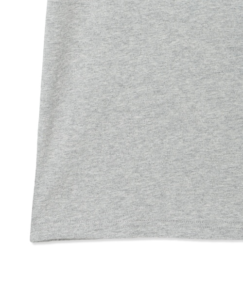 CROSSPLUS ONLINE(クロスプラスオンライン)の「おかべてつろう「明日はきっといい日」ポケットTシャツ(Tシャツ/カットソー・レディース・杢グレー/ブルー・M/L)」の5枚目の写真