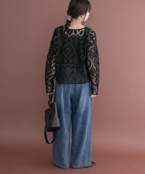 ITEMS URBANRESEARCH(アイテムズ アーバンリサーチ)の「綿麻デニムパンツ(デニムパンツ・レディース・ブルー系その他/ブルー・FREE)」の12枚目の写真