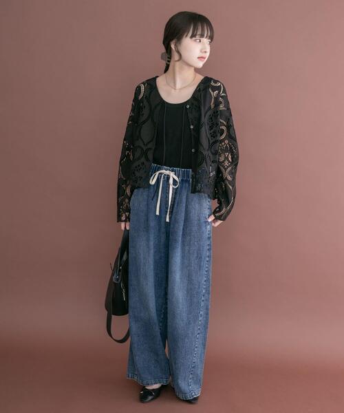 ITEMS URBANRESEARCH(アイテムズ アーバンリサーチ)の「綿麻デニムパンツ(デニムパンツ・レディース・ブルー系その他/ブルー・FREE)」の13枚目の写真