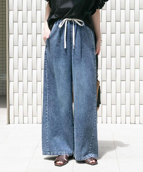ITEMS URBANRESEARCH(アイテムズ アーバンリサーチ)の「綿麻デニムパンツ(デニムパンツ・レディース・ブルー系その他/ブルー・FREE)」の14枚目の写真