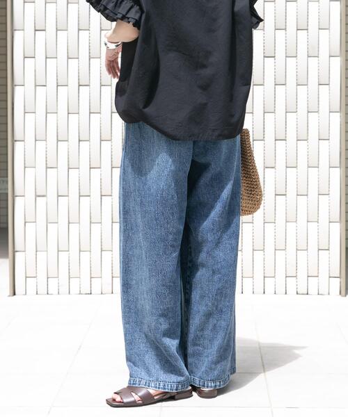 ITEMS URBANRESEARCH(アイテムズ アーバンリサーチ)の「綿麻デニムパンツ(デニムパンツ・レディース・ブルー系その他/ブルー・FREE)」の16枚目の写真