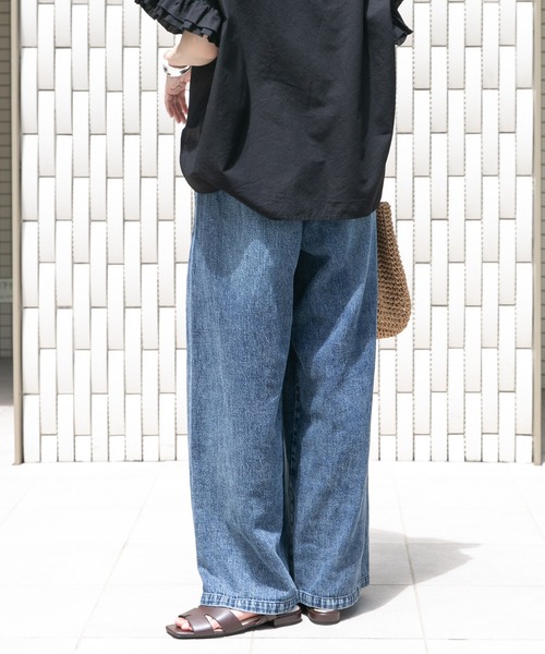 ITEMS URBANRESEARCH(アイテムズ アーバンリサーチ)の「綿麻デニムパンツ(デニムパンツ・レディース・ブルー系その他/ブルー・FREE)」の16枚目の写真