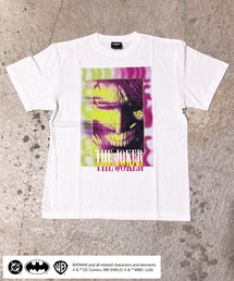 【BATMAN/バットマン】THE JOKER 　ジョーカー　ピグメントTシャツ 　グラフィックプリント　 ヴィンテージ加工　 半袖 　ユニセックス