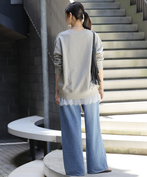 JOURNAL STANDARD relume(ジャーナルスタンダード レリューム)の「《WEB限定追加》ST.ALBANSロゴスウェット(スウェット・レディース・ネイビー/グレー・FREE)」の5枚目の写真