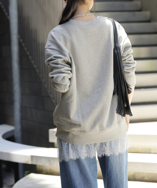 JOURNAL STANDARD relume(ジャーナルスタンダード レリューム)の「《WEB限定追加》ST.ALBANSロゴスウェット(スウェット・レディース・ネイビー/グレー・FREE)」の8枚目の写真