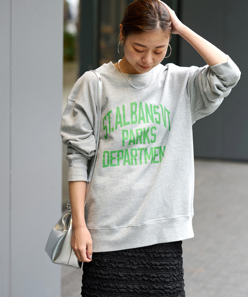 JOURNAL STANDARD relume(ジャーナルスタンダード レリューム)の「《WEB限定追加》ST.ALBANSロゴスウェット(スウェット・レディース・ネイビー/グレー・FREE)」の15枚目の写真