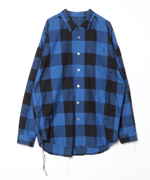 mastermind JAPAN（マスターマインド）の「BLOCK CHECK REVERSIBLE SHIRT（シャツ/ブラウス・メンズ・ブルー系その他/グリーン系その他・XL）」の5枚目の写真