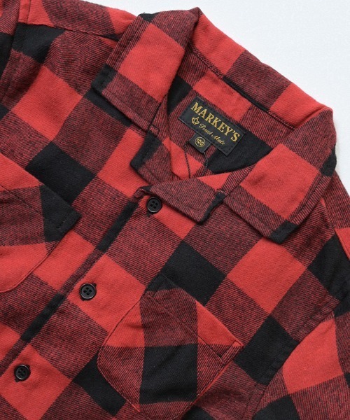 MARKEY'S(マーキーズ)の「オープンカラーチェックシャツ(シャツ/ブラウス・キッズ・ブラウン/ブラック/レッド/マルチ・90/120/100/130/110/140/150)」の15枚目の写真
