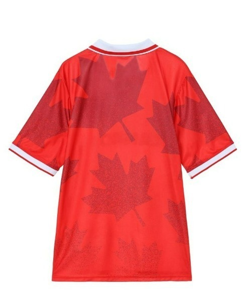 UMBRO(アンブロ)の「UMBRO/アンブロ【トーナメントコレクション】CANADA JERSEY UF6SHSW4M(Tシャツ/カットソー・メンズ・レッド・M/L/XO/O)」の2枚目の写真
