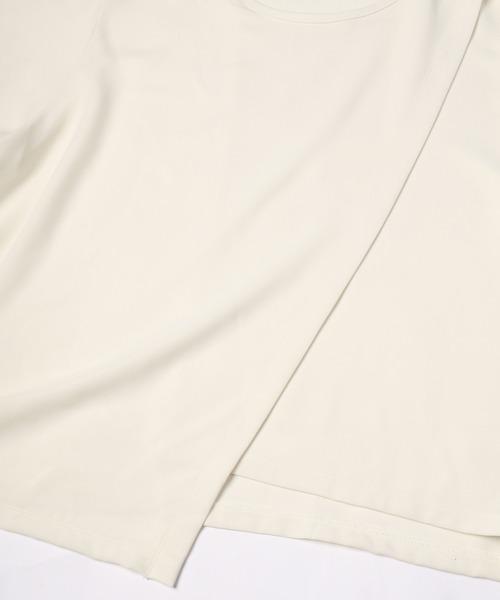 CULLNI(クルニ)の「Triacetate Airy Cloth Wrap Long Sleeve Pullover(Tシャツ/カットソー・メンズ・オフホワイト/ネイビー/ブラウン/ブラック・2/1/0)」の9枚目の写真