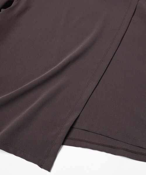 CULLNI(クルニ)の「Triacetate Airy Cloth Wrap Long Sleeve Pullover(Tシャツ/カットソー・メンズ・オフホワイト/ネイビー/ブラウン/ブラック・2/1/0)」の12枚目の写真