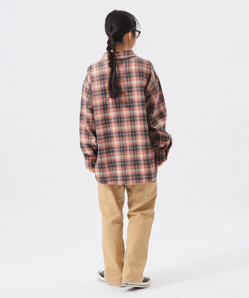 BEAMS BOY(ビームスボーイ)の「ボーイ ワーク チェックシャツ(シャツ/ブラウス・レディース・グレー/パープル/アイボリー・2/1)」の9枚目の写真