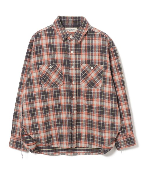 BEAMS BOY(ビームスボーイ)の「ボーイ ワーク チェックシャツ(シャツ/ブラウス・レディース・グレー/パープル/アイボリー・2/1)」の11枚目の写真