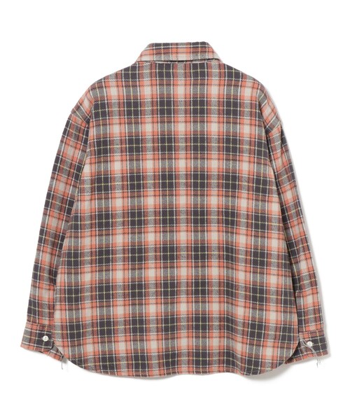 BEAMS BOY(ビームスボーイ)の「ボーイ ワーク チェックシャツ(シャツ/ブラウス・レディース・グレー/パープル/アイボリー・2/1)」の13枚目の写真