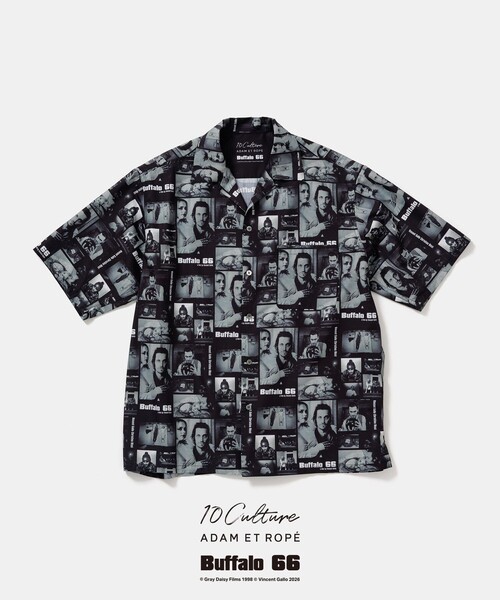 ADAM ET ROPE'（アダムエロペ）の「【Buffalo 66 × 10Culture for ADAM ET ROPE'】Buffalo 66 SHORT SLEEVE SHIRT（シャツ/ブラウス・メンズ・ホワイト/ブラック・L/M）」の5枚目の写真