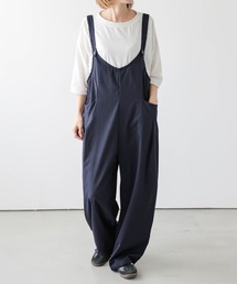 カーブワイドシルエット サロペット